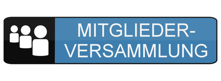 Button Banner with icon - General Meeting in german languageの写真素材