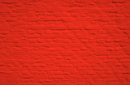Rustic red brick wall textureの写真素材