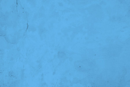 Dirty blue concrete wall texture with turquoise colorの写真素材