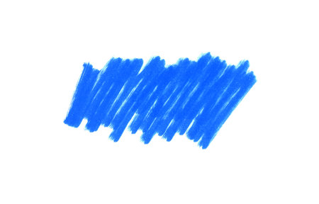 Sketch of dirty blue colored pencil scribbleの写真素材