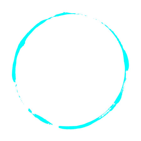 Light blue brush circle textureの写真素材