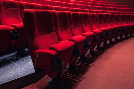 auditorium with one reserved seat