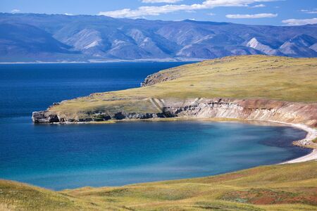 Beautiful landscape of Olkhon island, Baikal, Russiaの写真素材