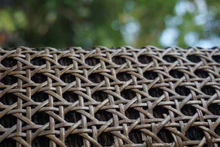 Weaving pillars on buildings in Bali.