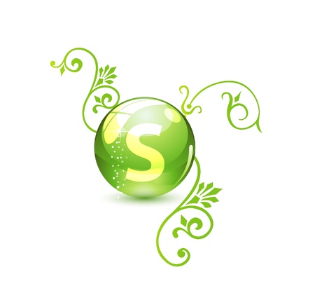 Green alternative medication conceptのイラスト素材