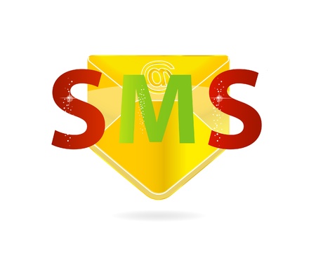 web mail gold color isolatedのイラスト素材