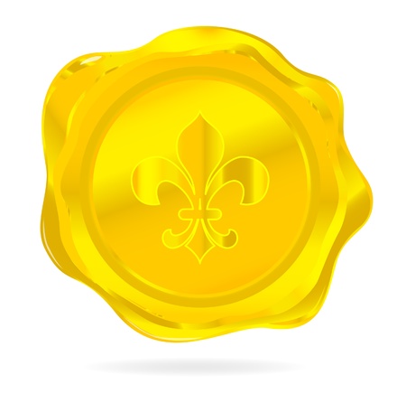 abstract golden pressed stamp signのイラスト素材