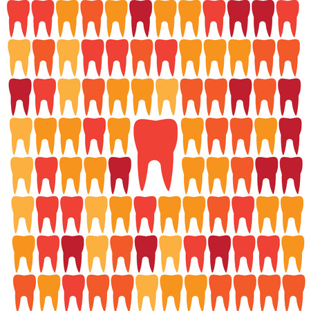 Geometric teeth grid leadershipのイラスト素材