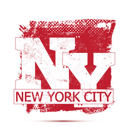 College New York typography, t-shirt graphics, vectorsのイラスト素材