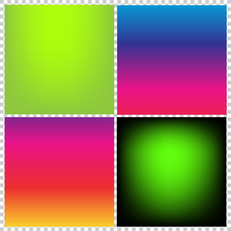 Collection of gradient vibrant color smooth silk background with with shade effect.のイラスト素材