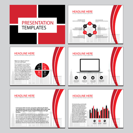 Page layout design template for presentation and brochure , Annual report, flyer page with infographic elements designのイラスト素材