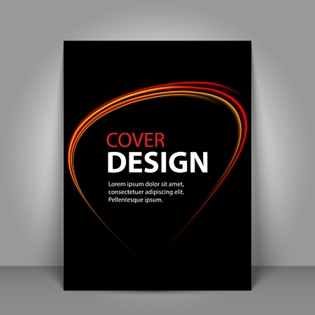 Business Book Cover Design Template in A4. Can be adapt to Brochure, Annual Report.のイラスト素材