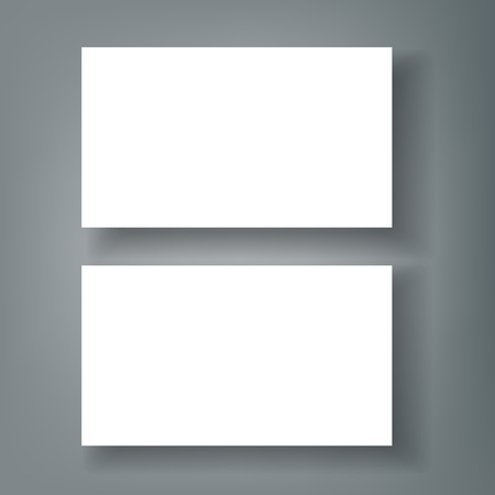 Blank business card with shadow mockup cover templateのイラスト素材