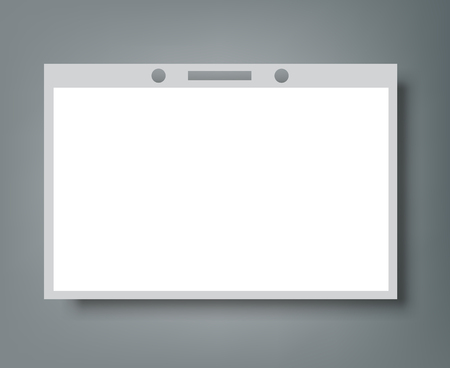 Blank Name Tags Mockup. Vector Illustration of Identity Card Badge mockup cover templateのイラスト素材