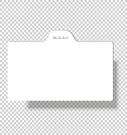 Blank Name Tags Mock-up. Vector Illustration of Identity Card Badge mock up cover templateのイラスト素材