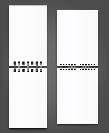 Blank Square notebook calendar mockup cover template.のイラスト素材