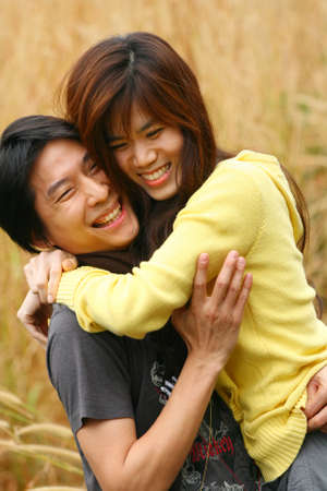 Happy Asian Coupleの写真素材