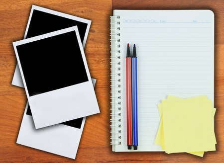 Book and Blank photoの写真素材