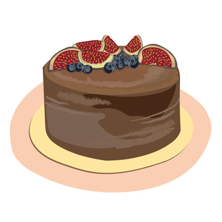 Birthday cake. Sweet icing delicious treat festive holiday gift congrats.