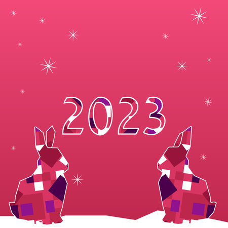 Template 2023 calendar cover concept. Happy New Year posters. Abstract design 2023 for vector...