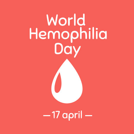 World Hemophilia Day Vector Illustration. Suitable for greeting card, poster and bannerのイラスト素材
