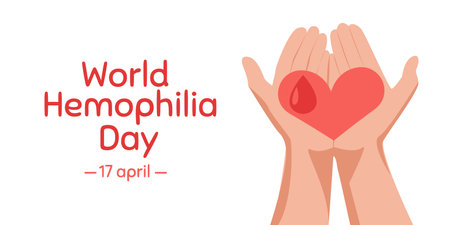 World Haemophilia Day. Health awareness vector template for banner, card, poster, background.のイラスト素材