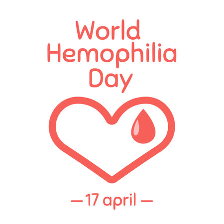 World Hemophilia Day Vector Illustration. Suitable for greeting card, poster and bannerのイラスト素材