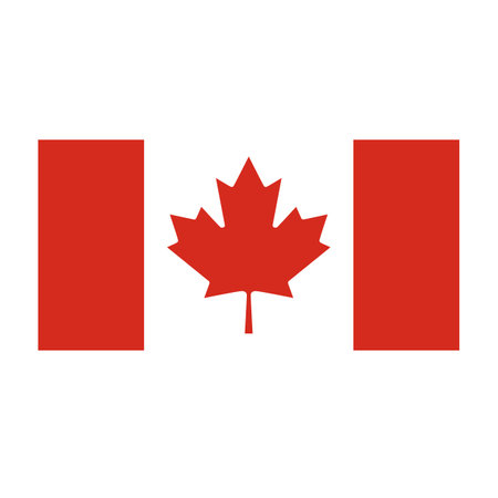 National Canada flag. Vector illustration. National flag.のイラスト素材