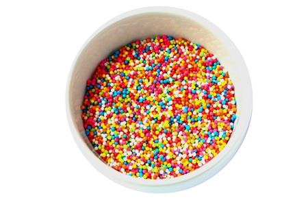jimmies for cake decoration の写真素材