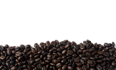 Coffee bean on white backgroundの写真素材