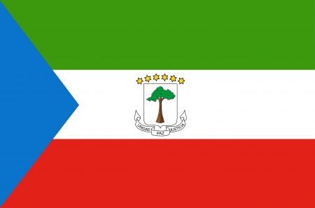 Flag of Equatorial Guineaのイラスト素材
