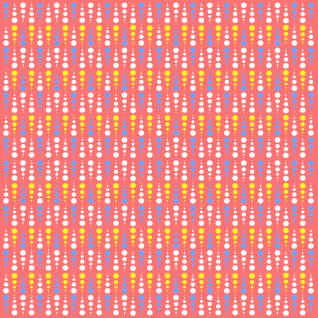 Polka dots on a pink backgroundのイラスト素材