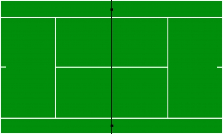 Tennis court vectorのイラスト素材