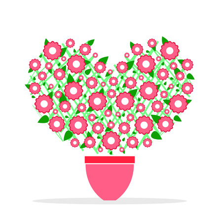 design of fower in potのイラスト素材