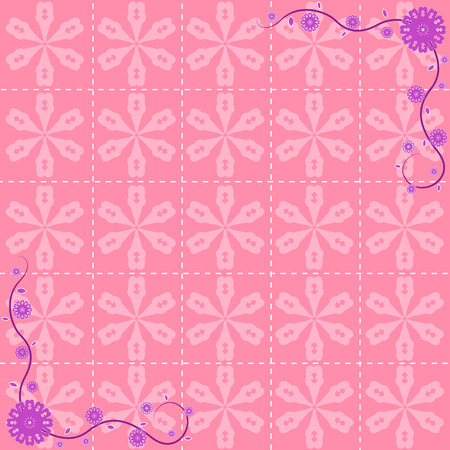 Flower pattern background designのイラスト素材