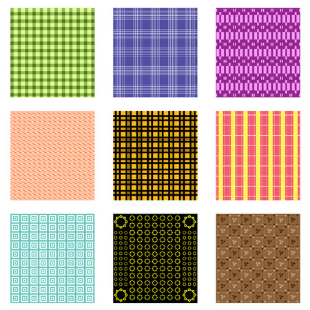 Seamless pattern vector setのイラスト素材