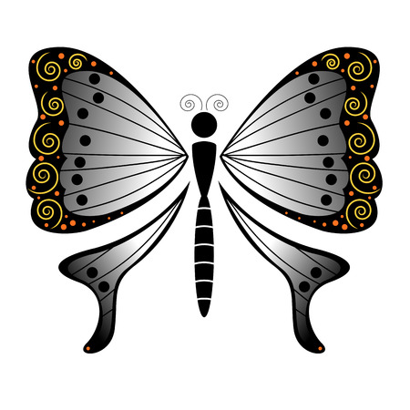 Butterfly vector isolated のイラスト素材