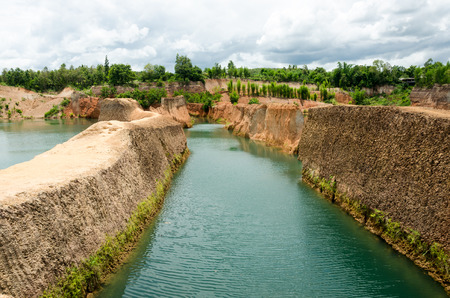 Large reservoirs and high mound in Thailand