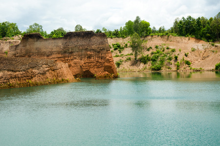 Large reservoirs and high mound in Thailand