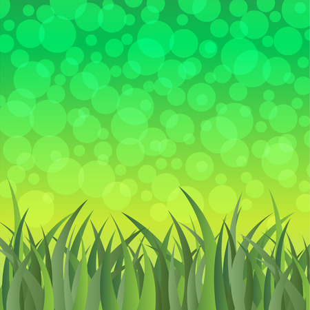 green grass and bokeh light vectorのイラスト素材