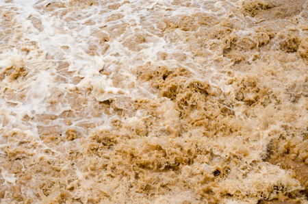 Flash flood background in the rainy season after storm out の写真素材