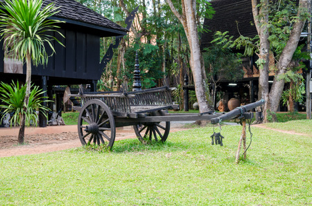 Black house museum or Baandum museum the art of Dr.Thawan Duchanee national artists of Thailand located at Chiang Rai,Thailandのeditorial素材