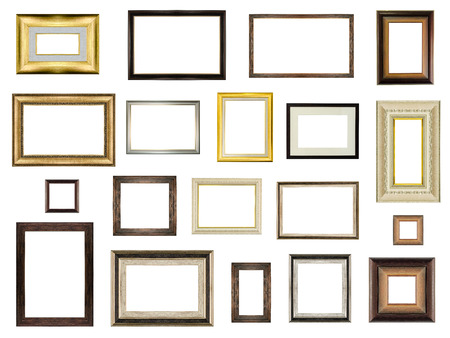 picture frame set isolated