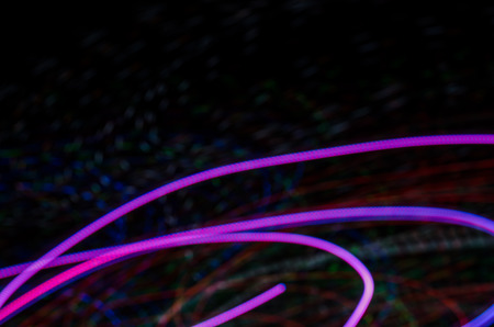 colorful abstract motion lighting in night