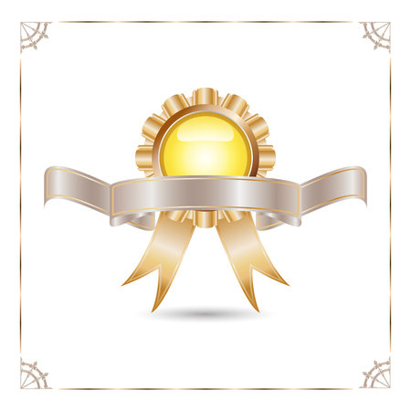 badges and ribbonのイラスト素材