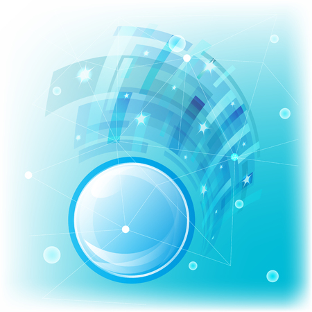 abstract blue background vector eps 10のイラスト素材