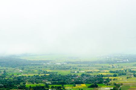 countryside landscape view of northern in Thailandの写真素材