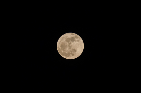full moon on the nightの写真素材