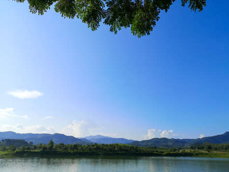 lake in the nature gardenの写真素材