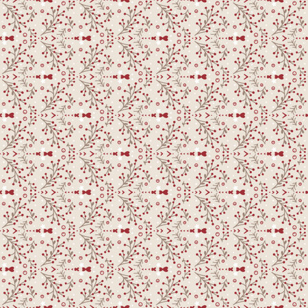 Christmas doodle drawing seamless pattern illustrationの写真素材